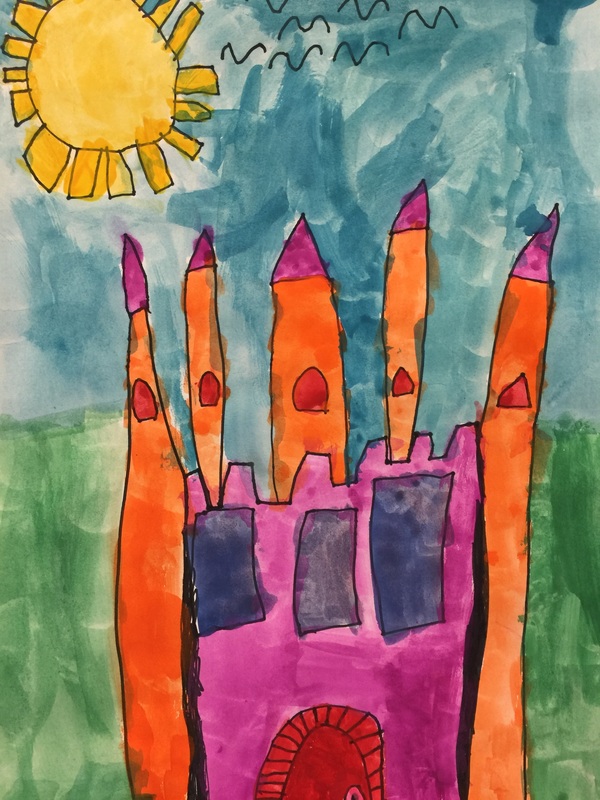 The Lenkerville Art Room: Wednesday works - Drawing with 1st grade